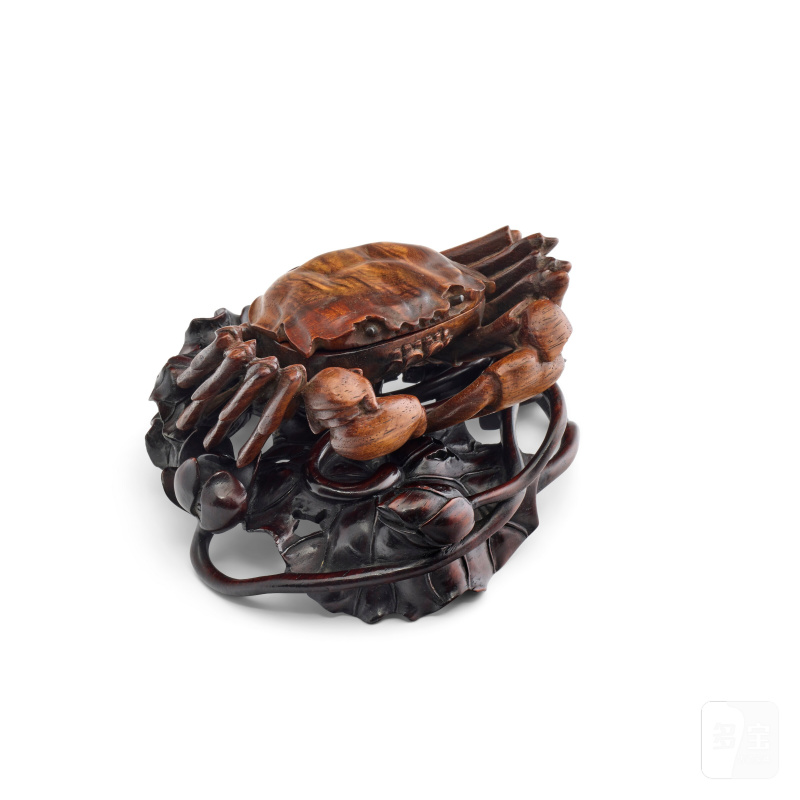 十九/二十世紀 黃花梨螃蟹蓋盒  CHINA, QING DYNASTY, 19TH-20TH CENTURY - 图2